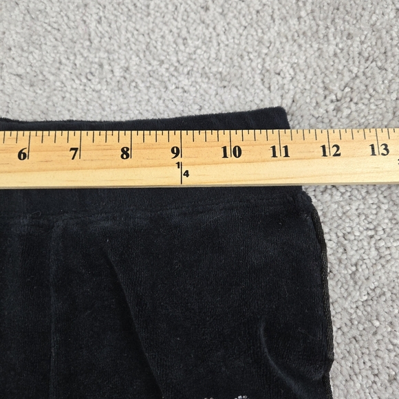 Kappa 222 Banda Black Velour Saxeever Biker Shorts Rhinestone Logo Streetwear - Picture 7 of 12